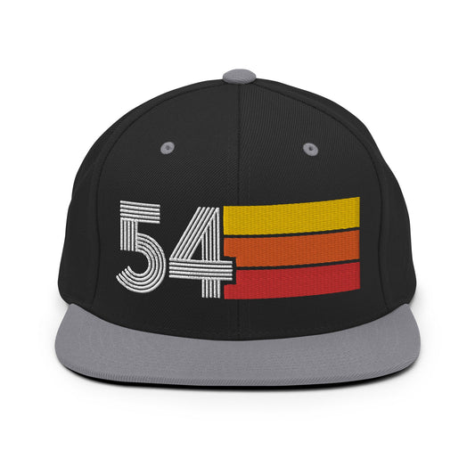 54 - 1954 Retro Tri-Line Snapback Hat - Styleuniversal