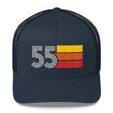 55 1955 Number Retro Trucker Hat Birthday Gift Cap Decoration Party Idea for Women Men - Styleuniversal