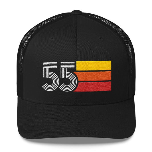 55 1955 Number Retro Trucker Hat Birthday Gift Cap Decoration Party Idea for Women Men - Styleuniversal
