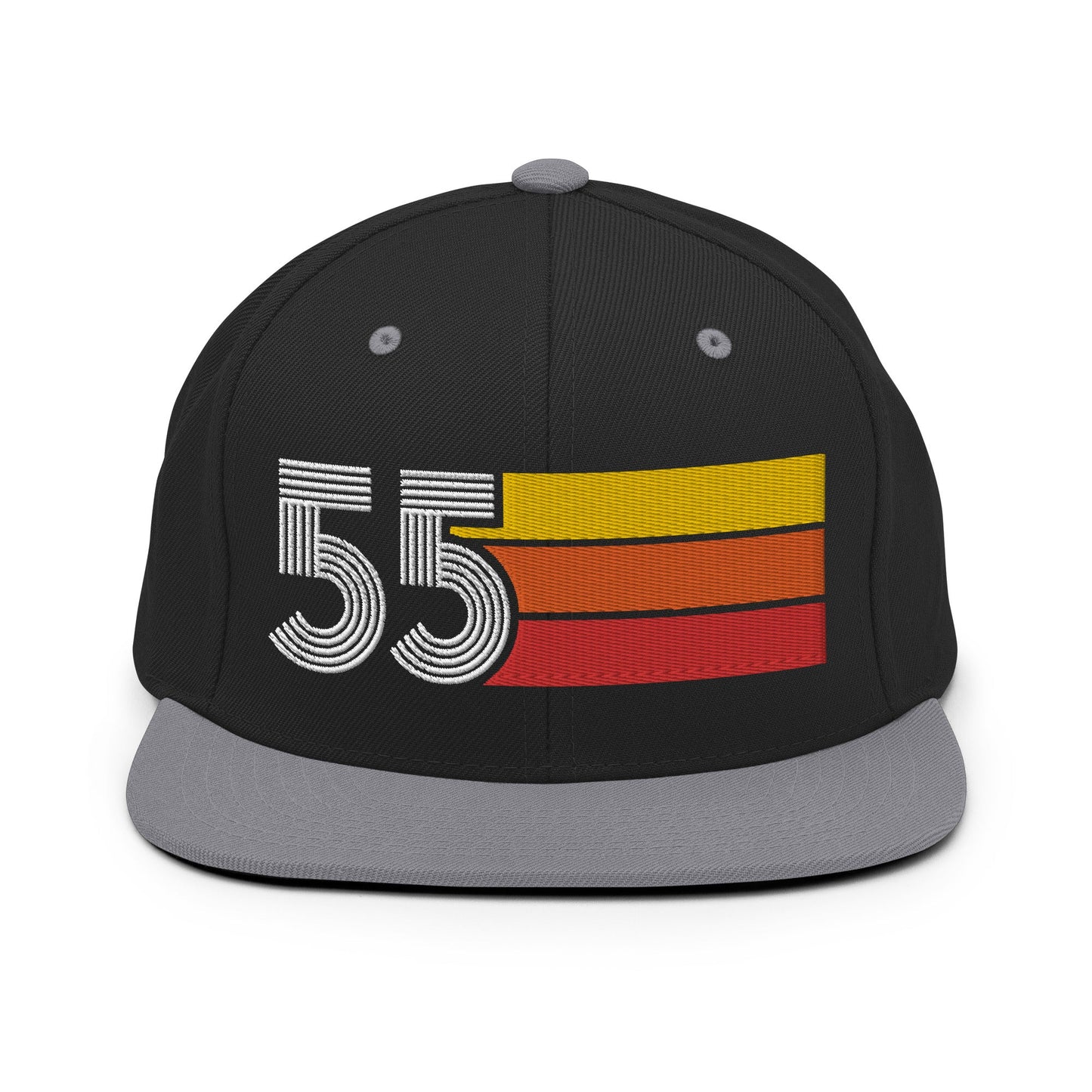 55 - 1955 Retro Tri-Line Snapback Hat - Styleuniversal