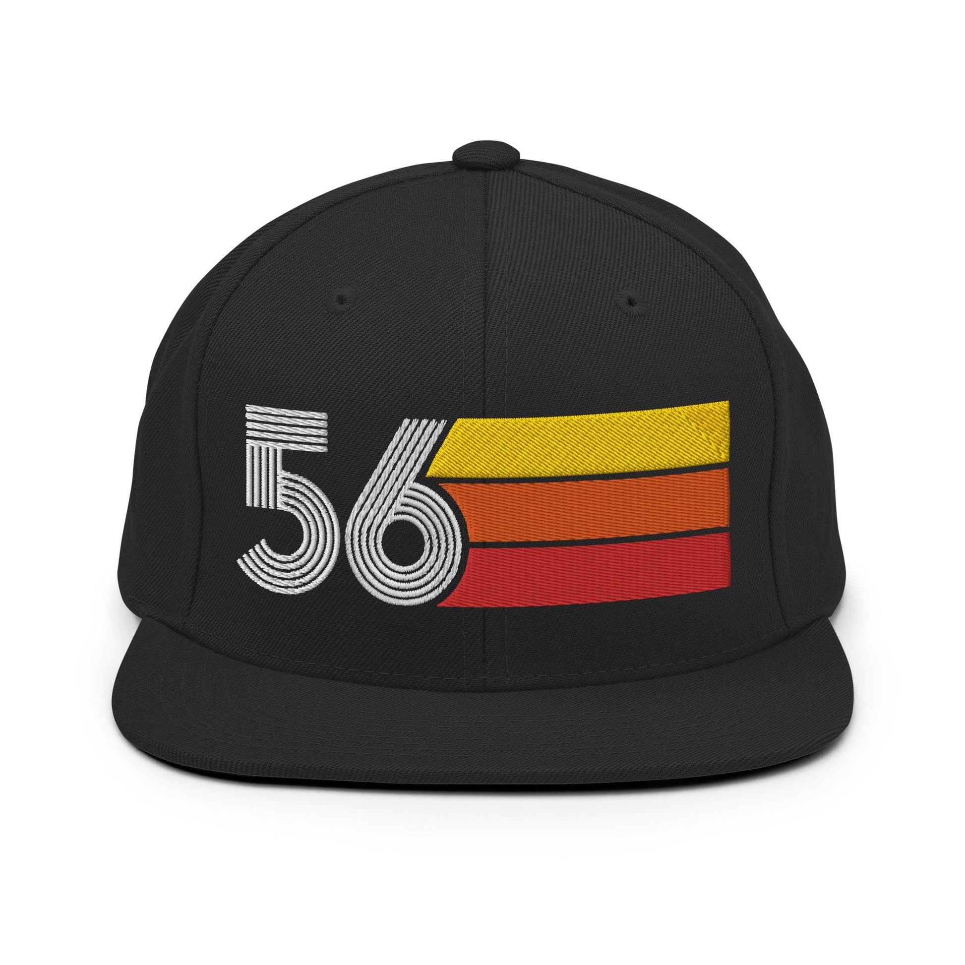 56 - 1956 Retro Tri-Line Snapback Hat - Styleuniversal