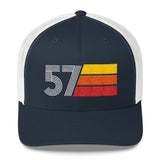 57 Number Retro Trucker Hat 1957 Birthday Gift Cap Decoration Party Idea for Women Men - Styleuniversal