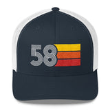 58 Retro Trucker Hat Birthday Gift Cap Decoration Party Idea for Women Men - Styleuniversal