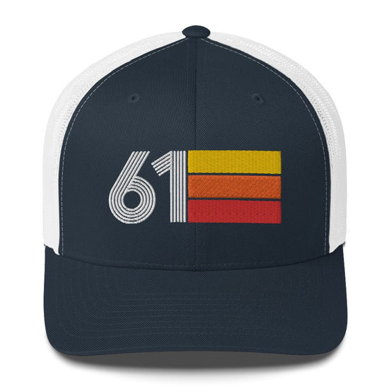 61 Number 1961 Birthday Retro Trucker Hat – Styleuniversal