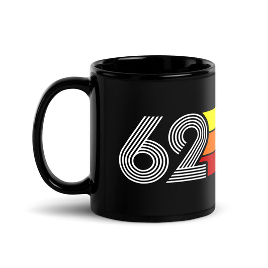 62 - 1962 Retro Tri-line 11oz Black Glossy Mug - Styleuniversal