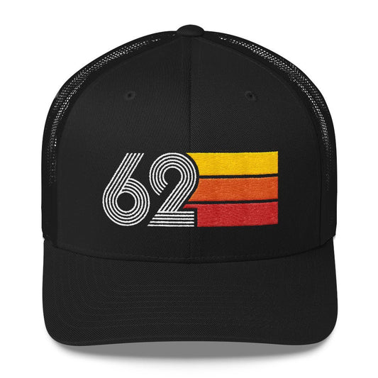62 Number Retro Trucker Hat 1962 Birthday Gift Cap Decoration Party Idea for Women Men - Styleuniversal