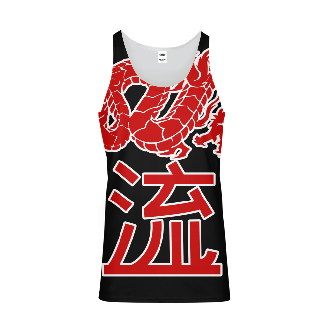 Kanji Japanese dragon Mens All-Over Pint Tank Top - Styleuniversal