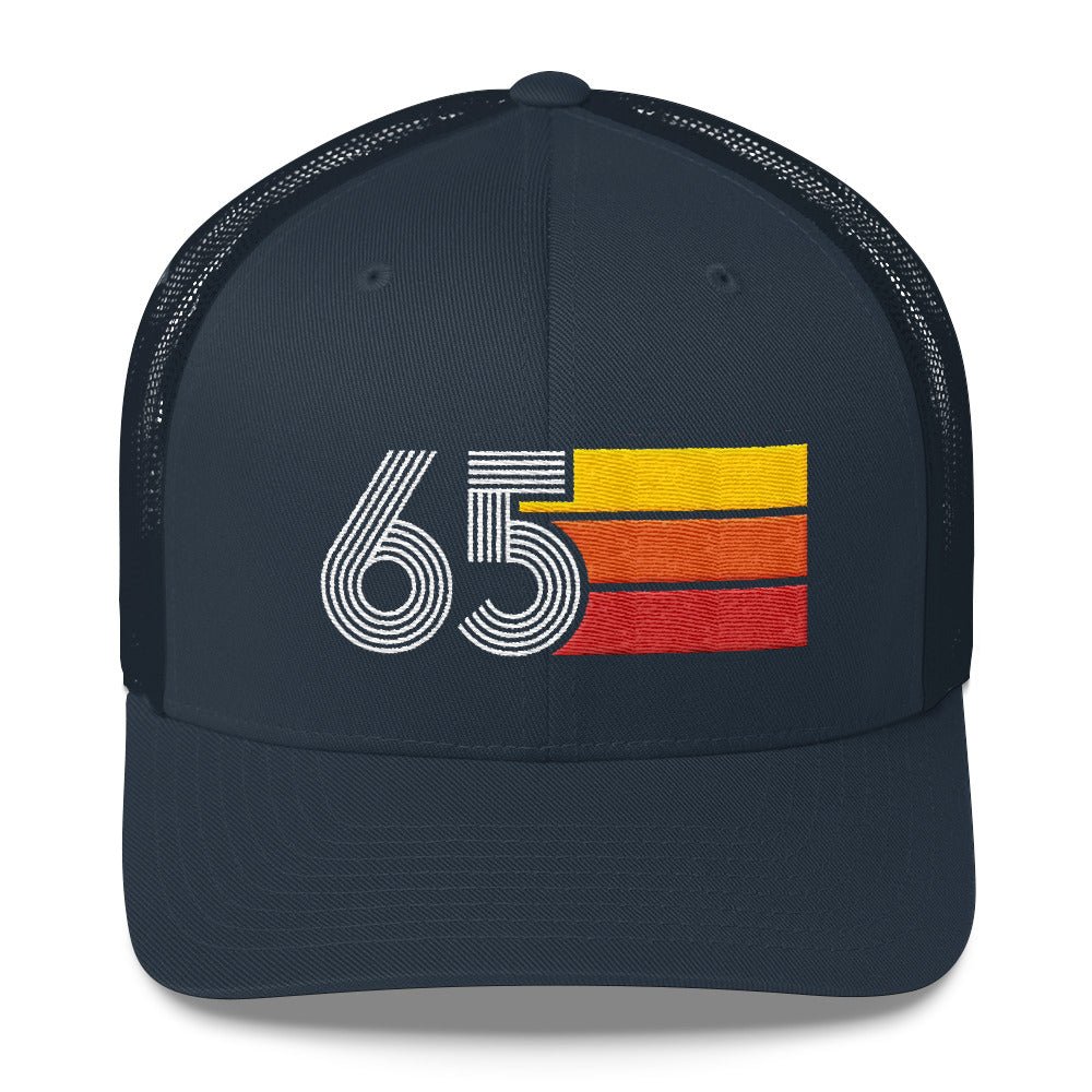 65 Number Retro Trucker Hat 1965 Birthday Gift Cap Decoration Party Idea for Women Men - Styleuniversal