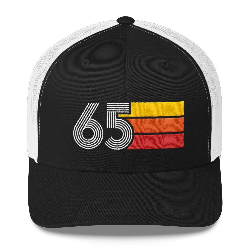 65 Number Retro Trucker Hat 1965 Birthday Gift Cap Decoration Party Idea for Women Men - Styleuniversal