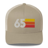 65 Number Retro Trucker Hat 1965 Birthday Gift Cap Decoration Party Idea for Women Men - Styleuniversal