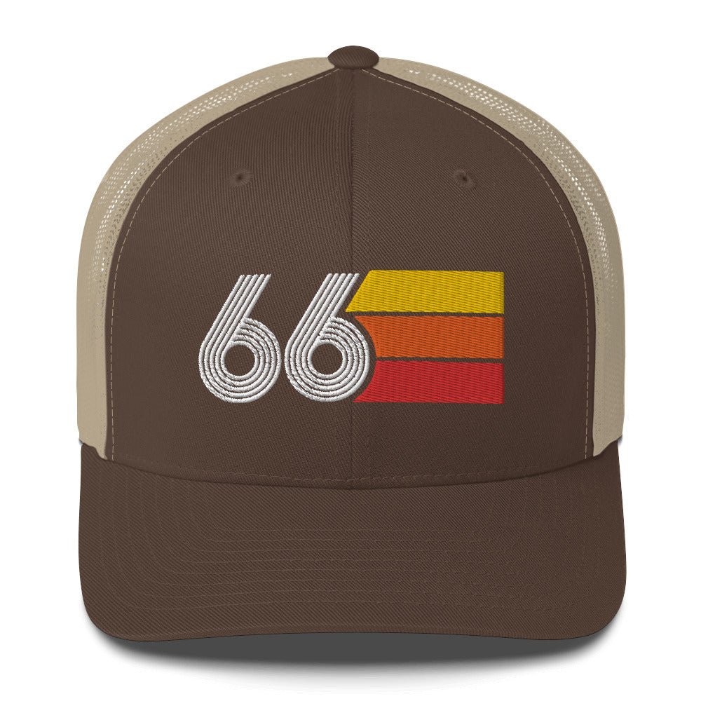 66 Number Retro Trucker Hat 1966 Birthday Gift Cap Decoration Party Idea for Women Men - Styleuniversal