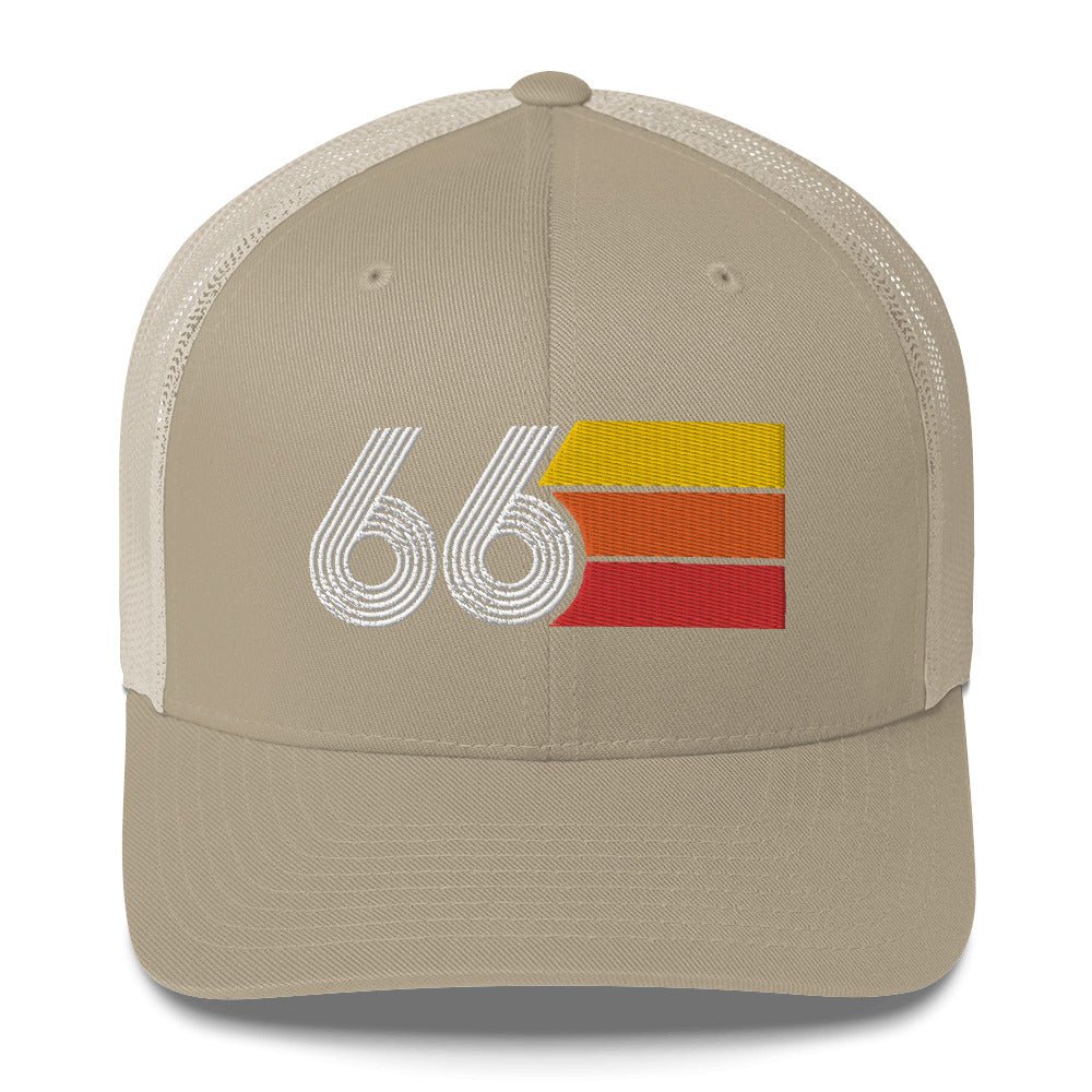 66 Number Retro Trucker Hat 1966 Birthday Gift Cap Decoration Party Idea for Women Men - Styleuniversal