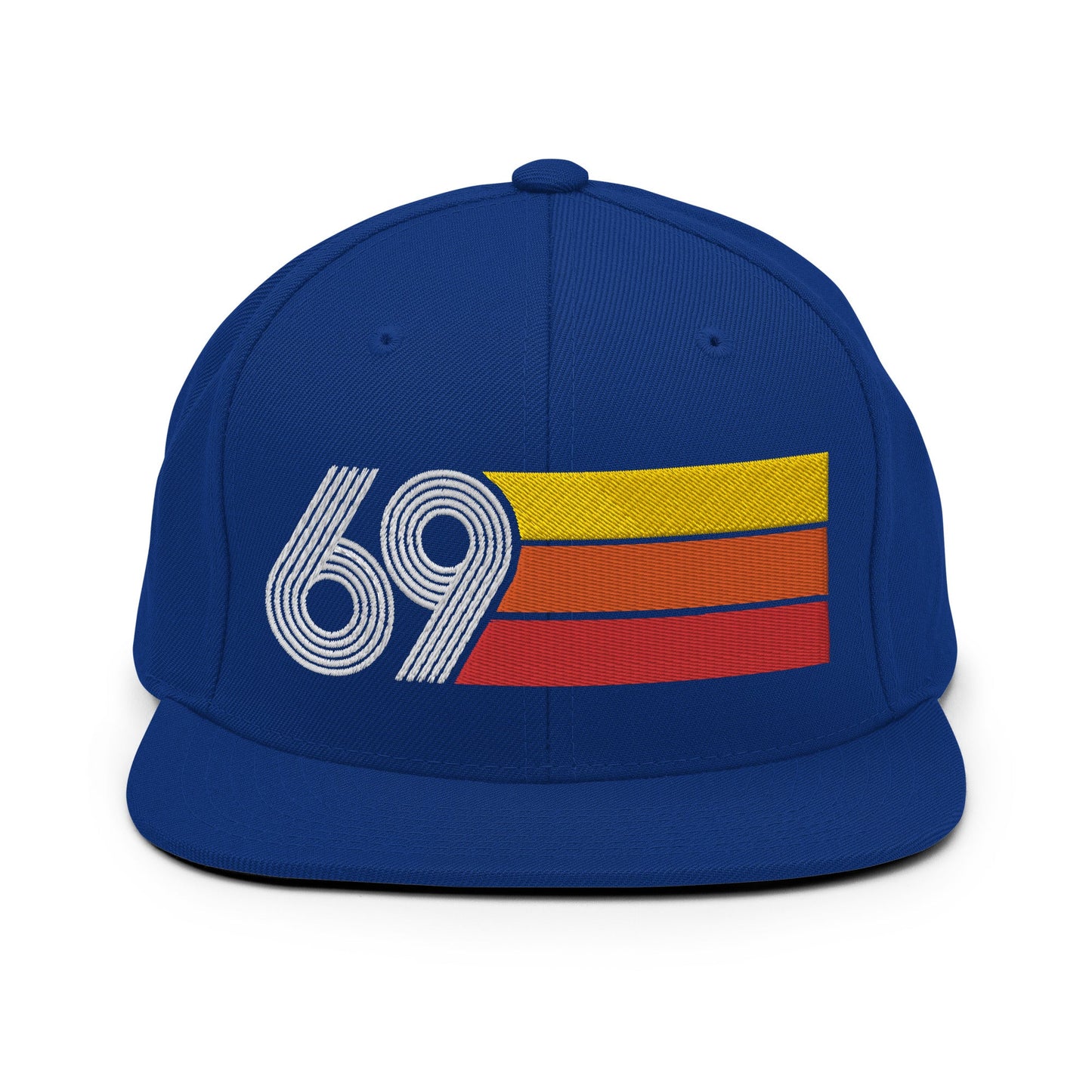 69 - 1969 Retro Tri-Line Snapback Hat - Styleuniversal
