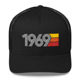 69 Number Retro Trucker Hat 1969 Birthday Gift Cap Decoration Party Idea for Women Men - Styleuniversal