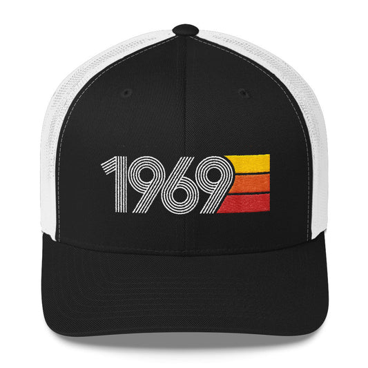 69 Number Retro Trucker Hat 1969 Birthday Gift Cap Decoration Party Idea for Women Men - Styleuniversal