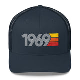 69 Number Retro Trucker Hat 1969 Birthday Gift Cap Decoration Party Idea for Women Men - Styleuniversal