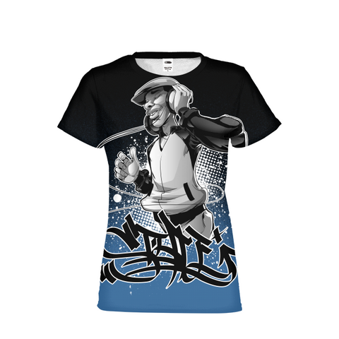 Hip Hop Vibes Womens All-Over Print T-shirt - Styleuniversal