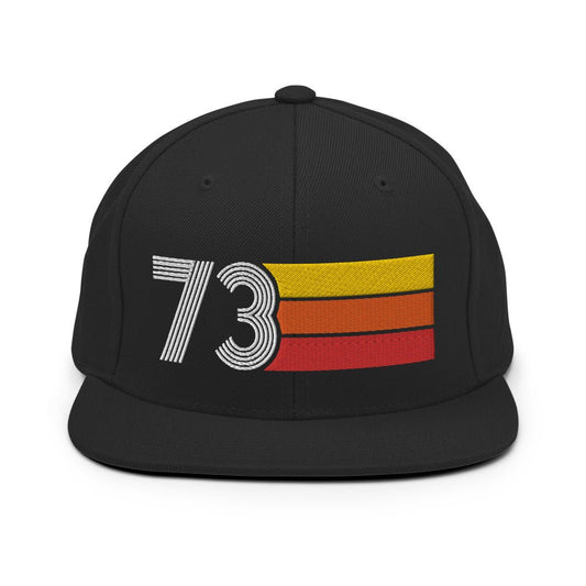 73 - 1973 Retro Tri-Line Snapback Hat - Styleuniversal