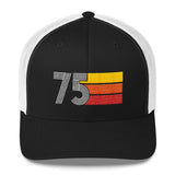75 Number Retro Trucker Hat for Women Men -1975 Birthday Gift - Party Cap Decoration Idea - Styleuniversal