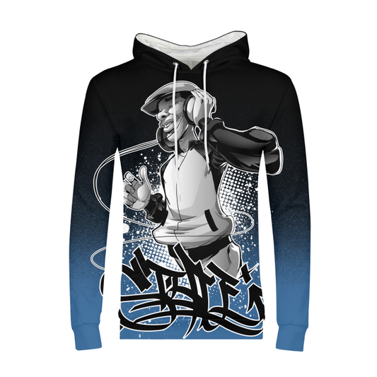 Hip Hop Vibes Mens All-Over Print Hoodie - Styleuniversal
