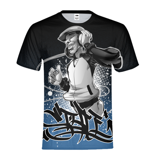 Hip Hop Vibes Mens All-Over Print T-shirt - Styleuniversal