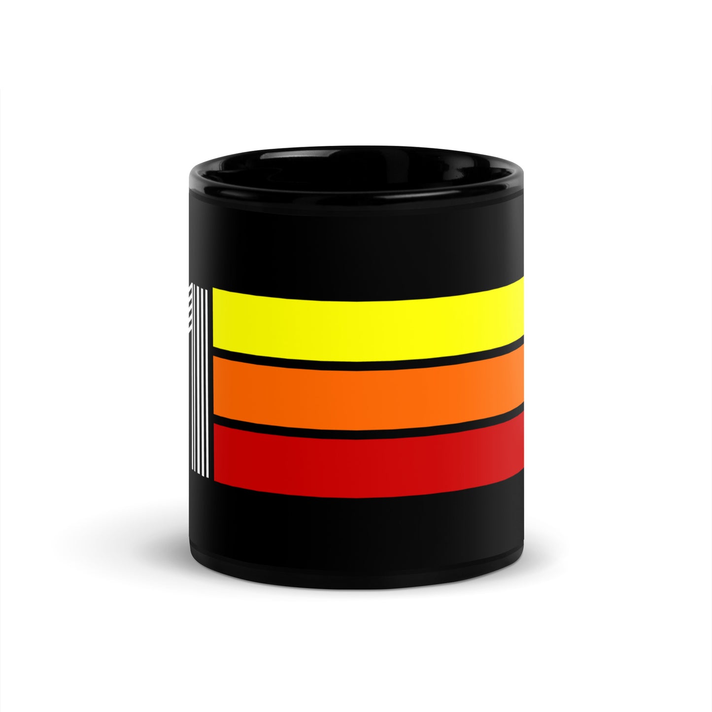 81 - 1981 Retro Tri-Line 11oz Black Glossy Mug