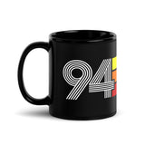 94 - 1994 Retro Tri-Line 11oz Black Glossy Mug