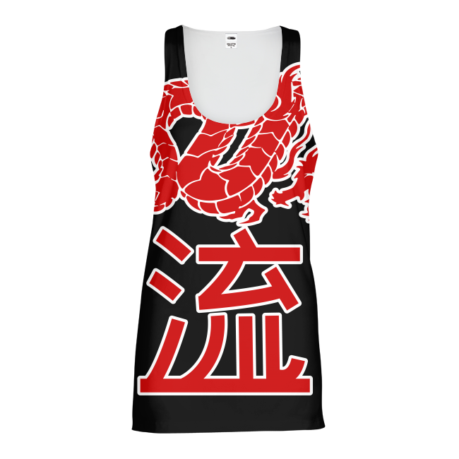 Kanji Japanese dragon Womens All-Over Pint Tank Top - Styleuniversal