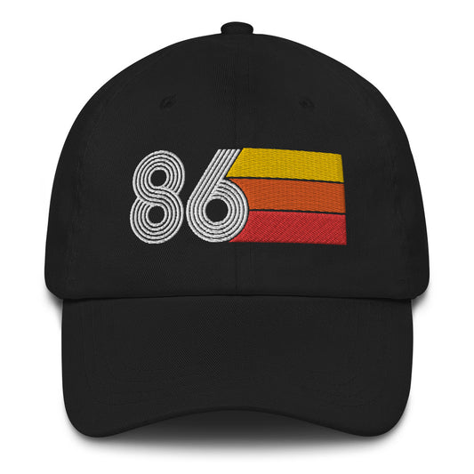 Retro Tri-Line 1986 Baseball Dad Hat