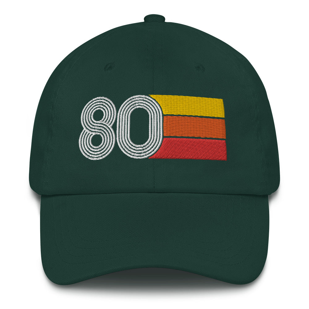 Retro Tri-Line 1980 Baseball Dad hat