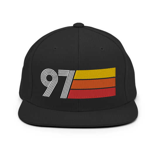 97 - 1997 Retro Tri-Line Snapback Hat