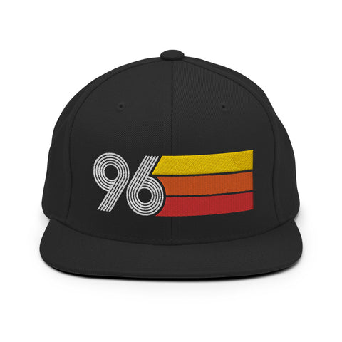 96 - 1996 Retro Tri-Line Snapback Hat