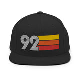 92 - 1992 Retro Tri-Line Snapback Hat