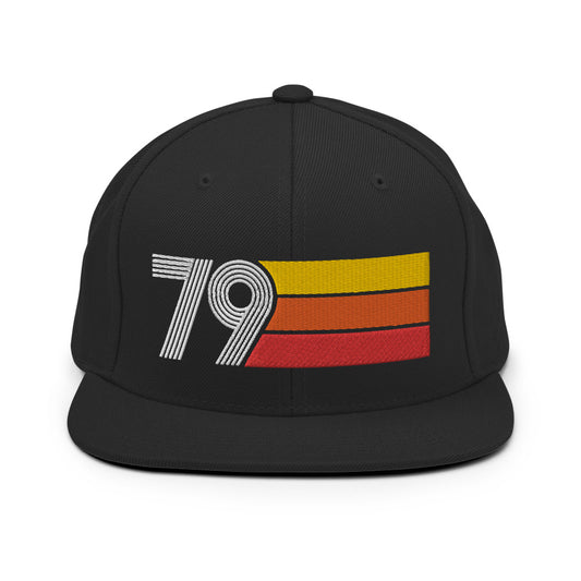 79 - 1979 Retro Tri-Line Snapback Hat