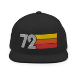 72 - 1972 Retro Tri-Line Snapback Hat
