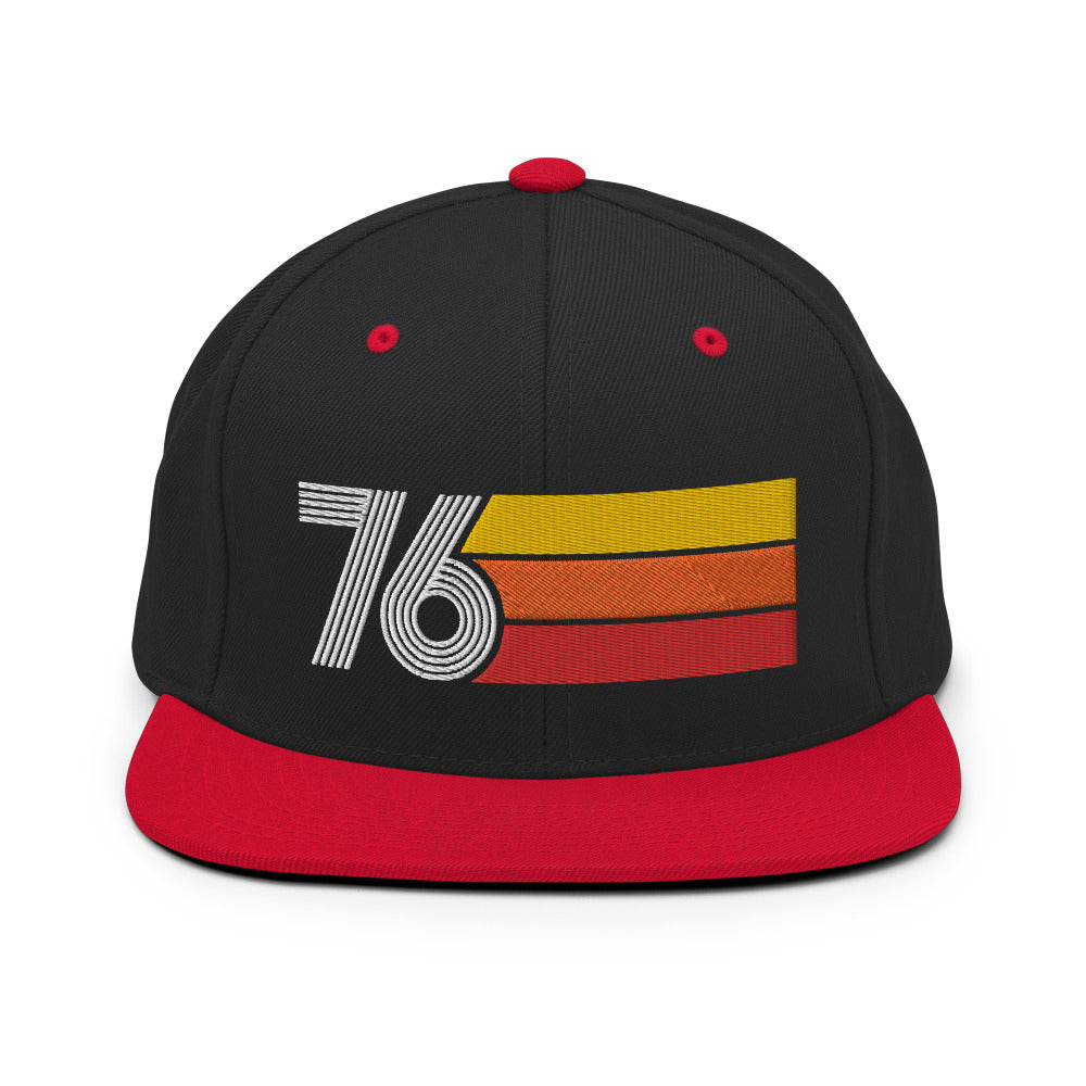 76 - 1976 Retro Tri-Line Snapback Hat