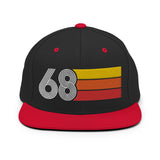 68 - 1968 Retro Tri-Line Snapback Hat