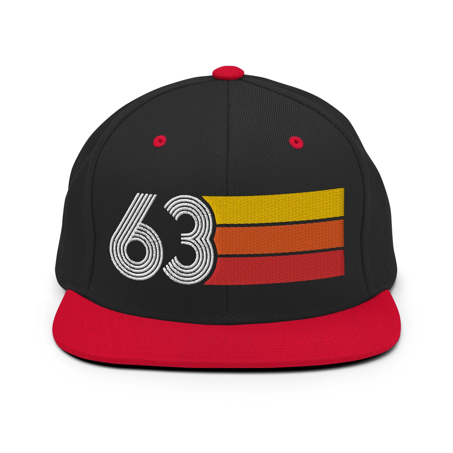 63 - 1963 Retro Tri-Line Snapback Hat