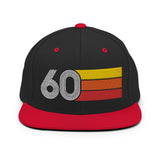 60 - 1960 Retro Tri-Line Snapback Hat