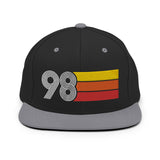 98 - 1998 Retro Tri-Line Snapback Hat