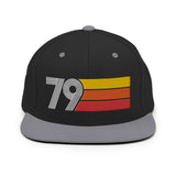 79 - 1979 Retro Tri-Line Snapback Hat