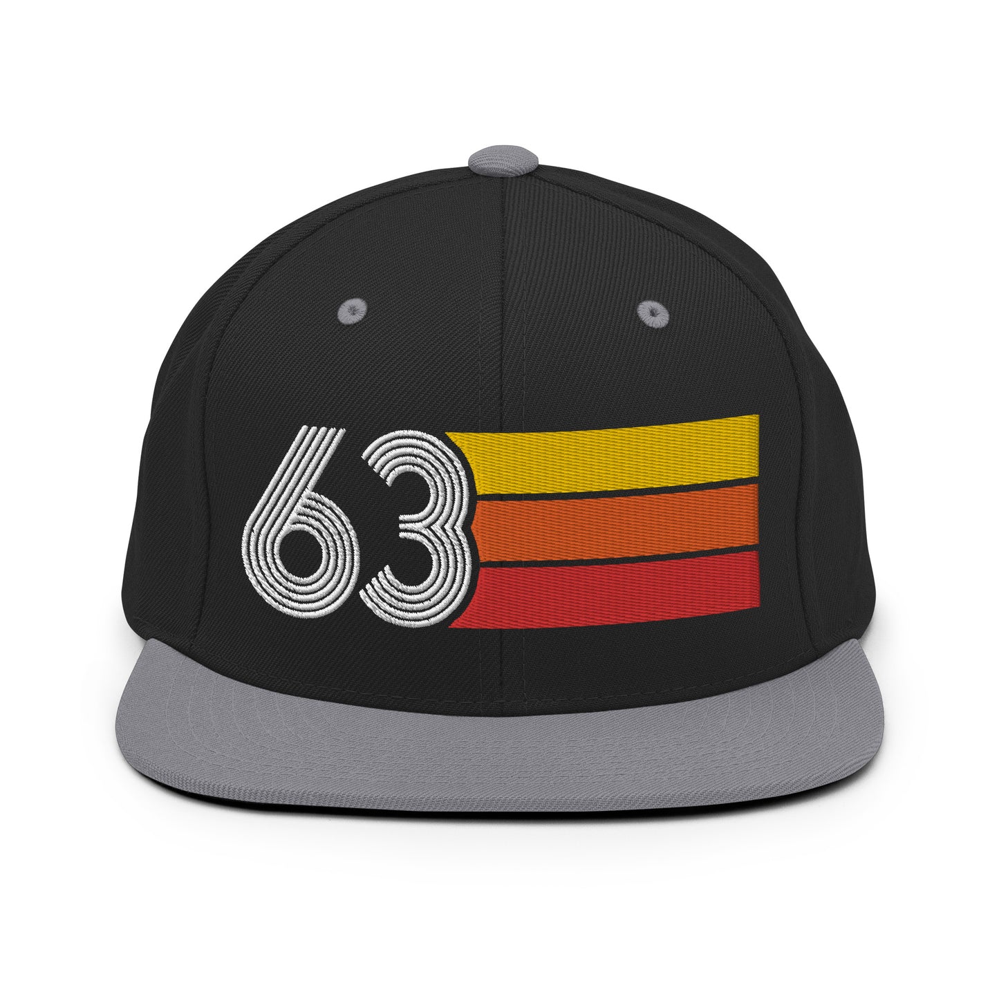 63 - 1963 Retro Tri-Line Snapback Hat