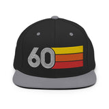 60 - 1960 Retro Tri-Line Snapback Hat
