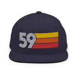 59 - 1959 Retro Tri-Line Snapback Hat