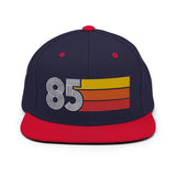 85 - 1985 Retro Tri-Line Snapback Hat