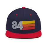 84 - 1984 Retro Tri-Line Snapback Hat