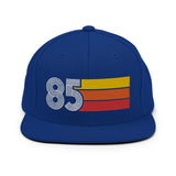 85 - 1985 Retro Tri-Line Snapback Hat
