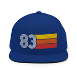 83 - 1983 Retro Tri-Line Snapback Hat