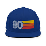 80 - 1980 Retro Tri-Line Snapback Hat