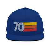 70 - 1970 Retro Tri-Line Snapback Hat